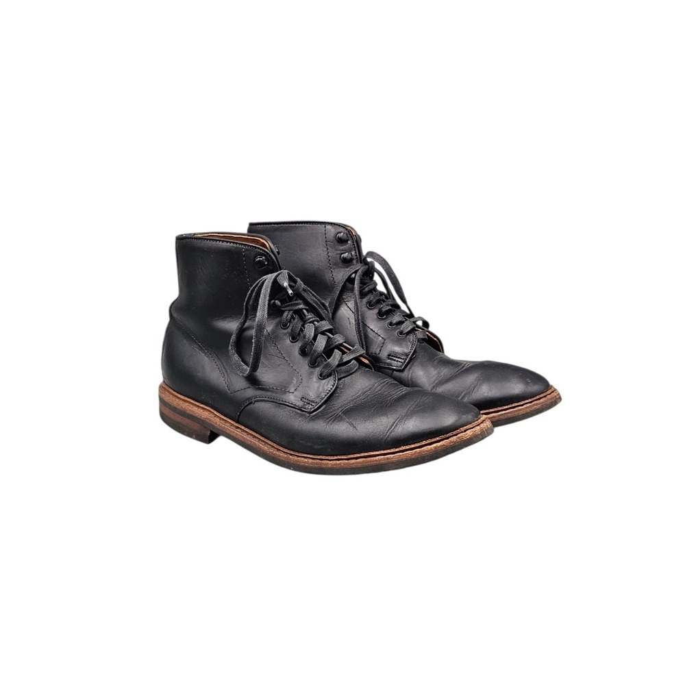 Allen Edmonds Men's Size 10 D US Higgins Mill Black Leather Lace Up Boots READ